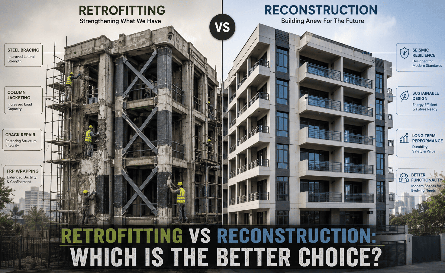 Read more about the article Retrofitting vs Reconstruction: Which Is the Better Choice?